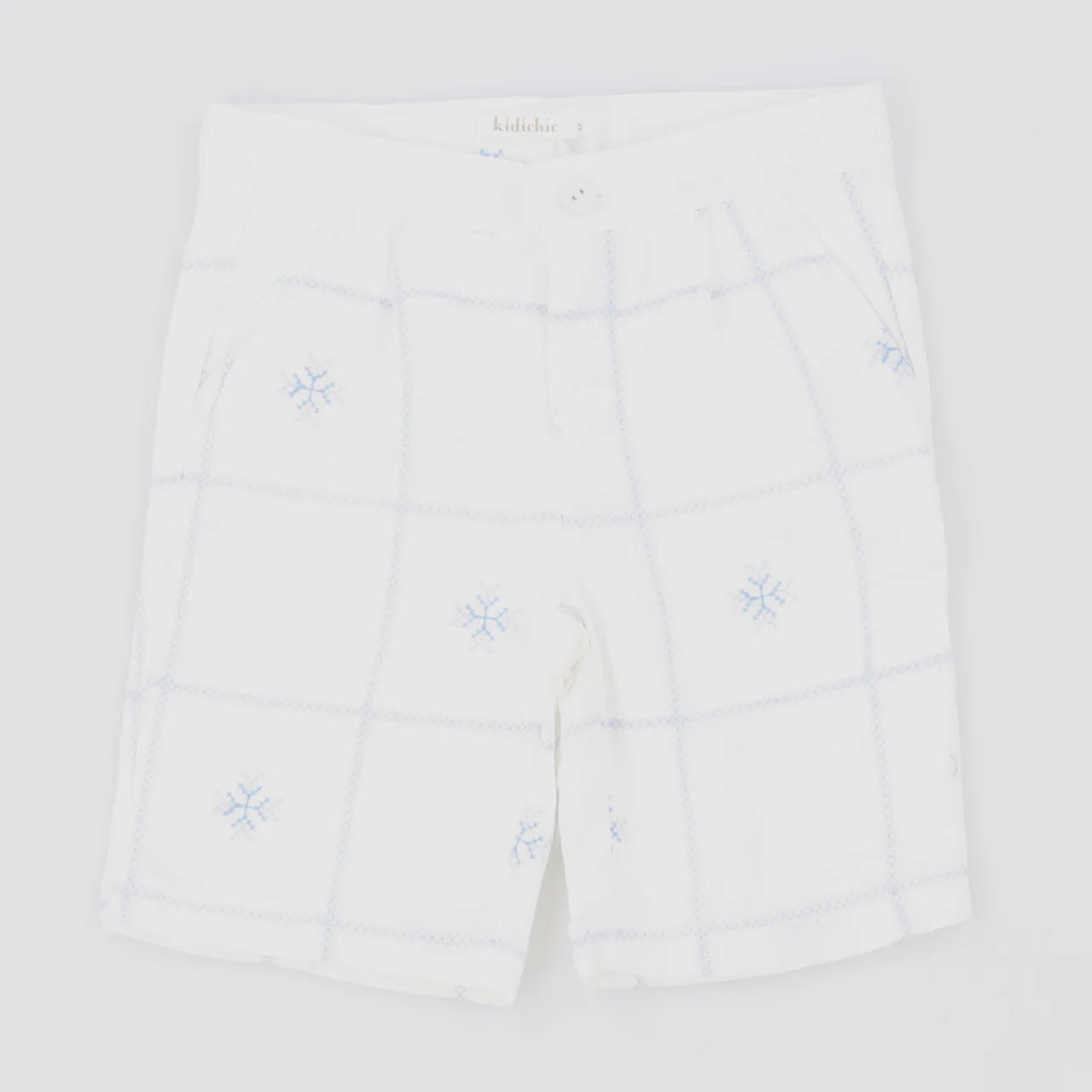 Short con copos de nieve