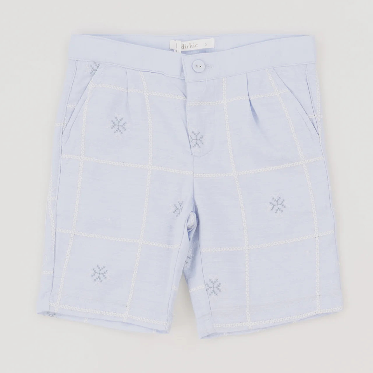 Short con copos de nieve