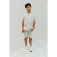 Short con copos de nieve