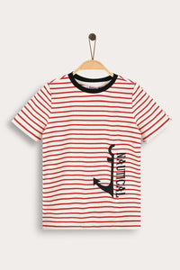 Playera náutica de niño manga corta