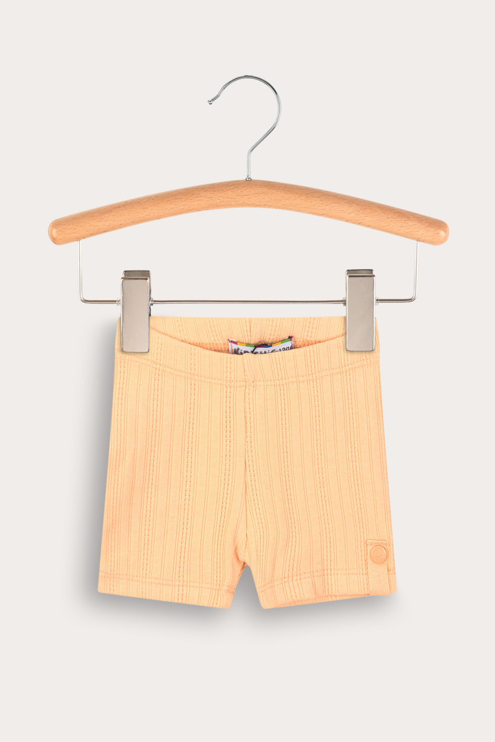 Short de tela acanalada (rib) ajustado