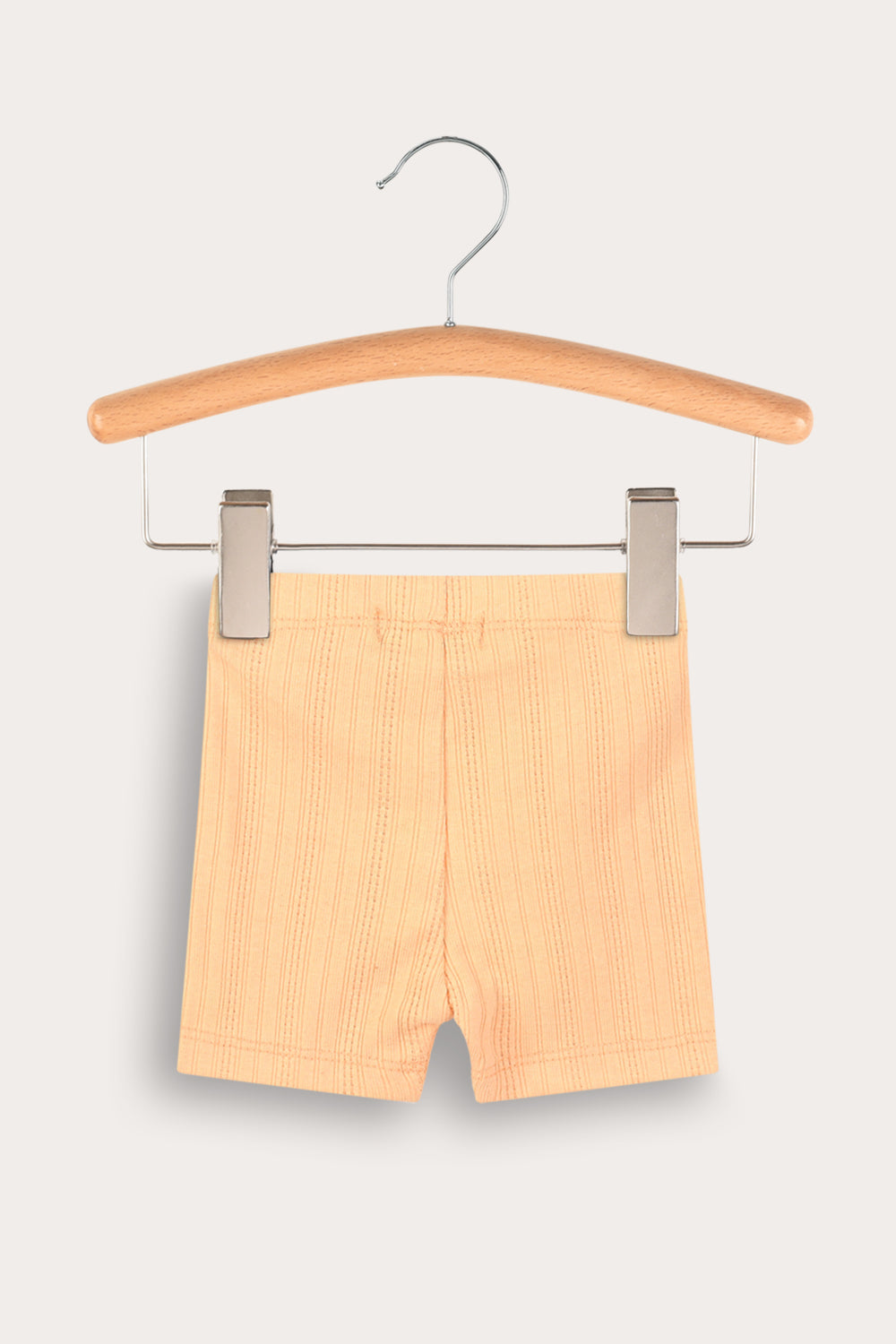 Short de tela acanalada (rib) ajustado
