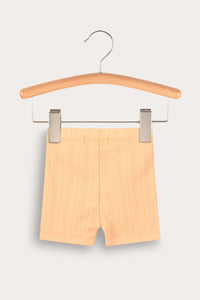 Short de tela acanalada (rib) ajustado