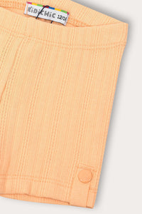 Short de tela acanalada (rib) ajustado
