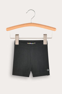 Short de tela acanalada (rib) ajustado