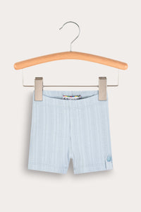 Short de tela acanalada (rib) ajustado