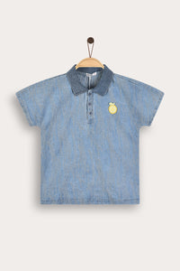 Camisa con efecto de lavado