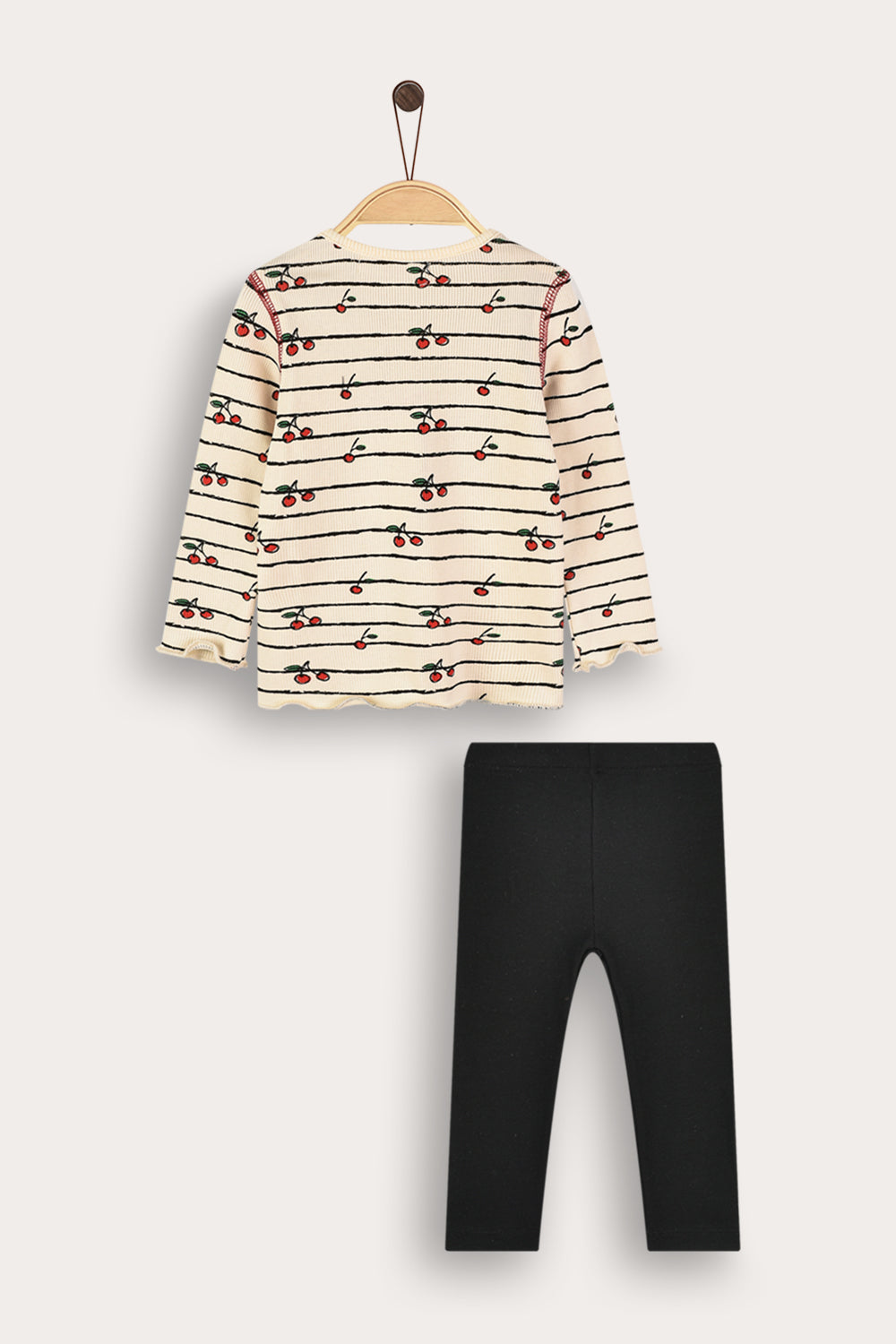 Conjunto largo de rayas para bebé