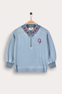 Sudadera detalle corazones