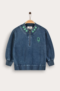 Sudadera detalle corazones