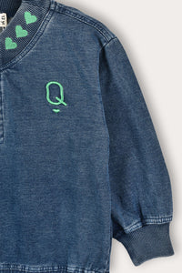 Sudadera detalle corazones