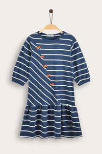 Vestido Rayado Manga Larga