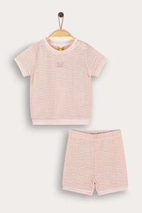 Conjunto de bebé con logo frontal
