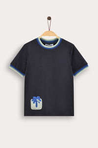 Playera estampado palmera