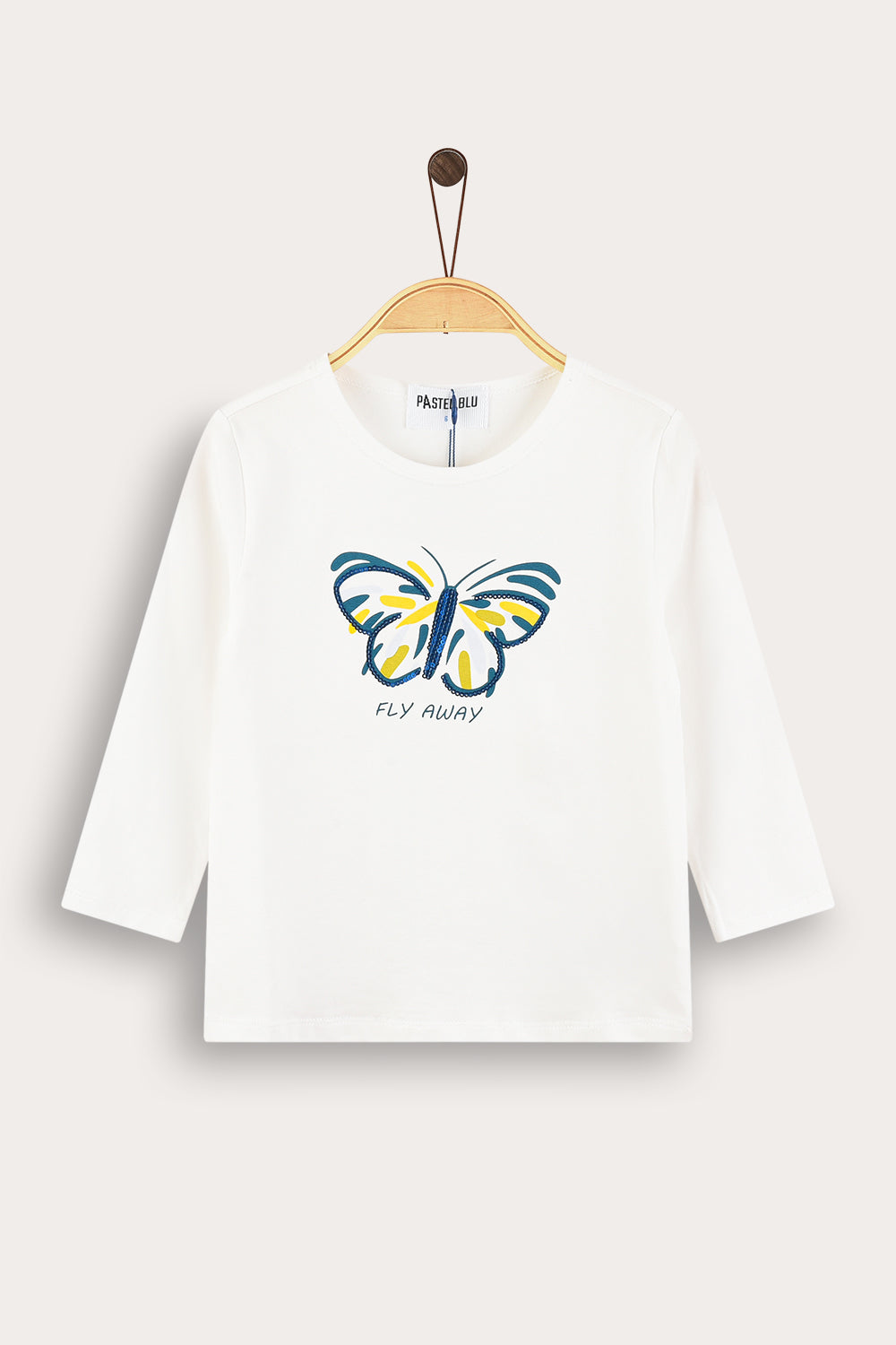 Playera con diseño de mariposas