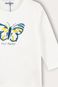 Playera con diseño de mariposas