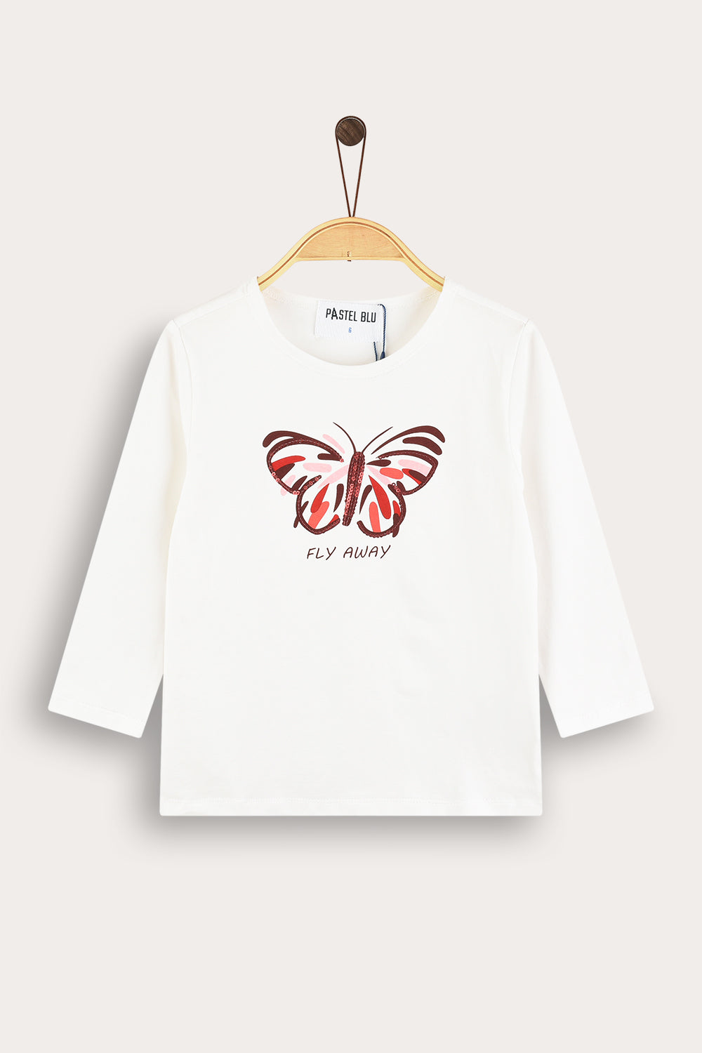 Playera con diseño de mariposas