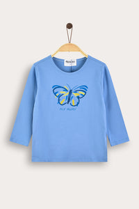 Playera con diseño de mariposas