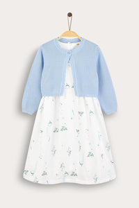 Vestido con cárdigan integrado