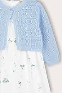 Vestido con cárdigan integrado