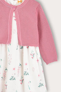Vestido con cárdigan integrado