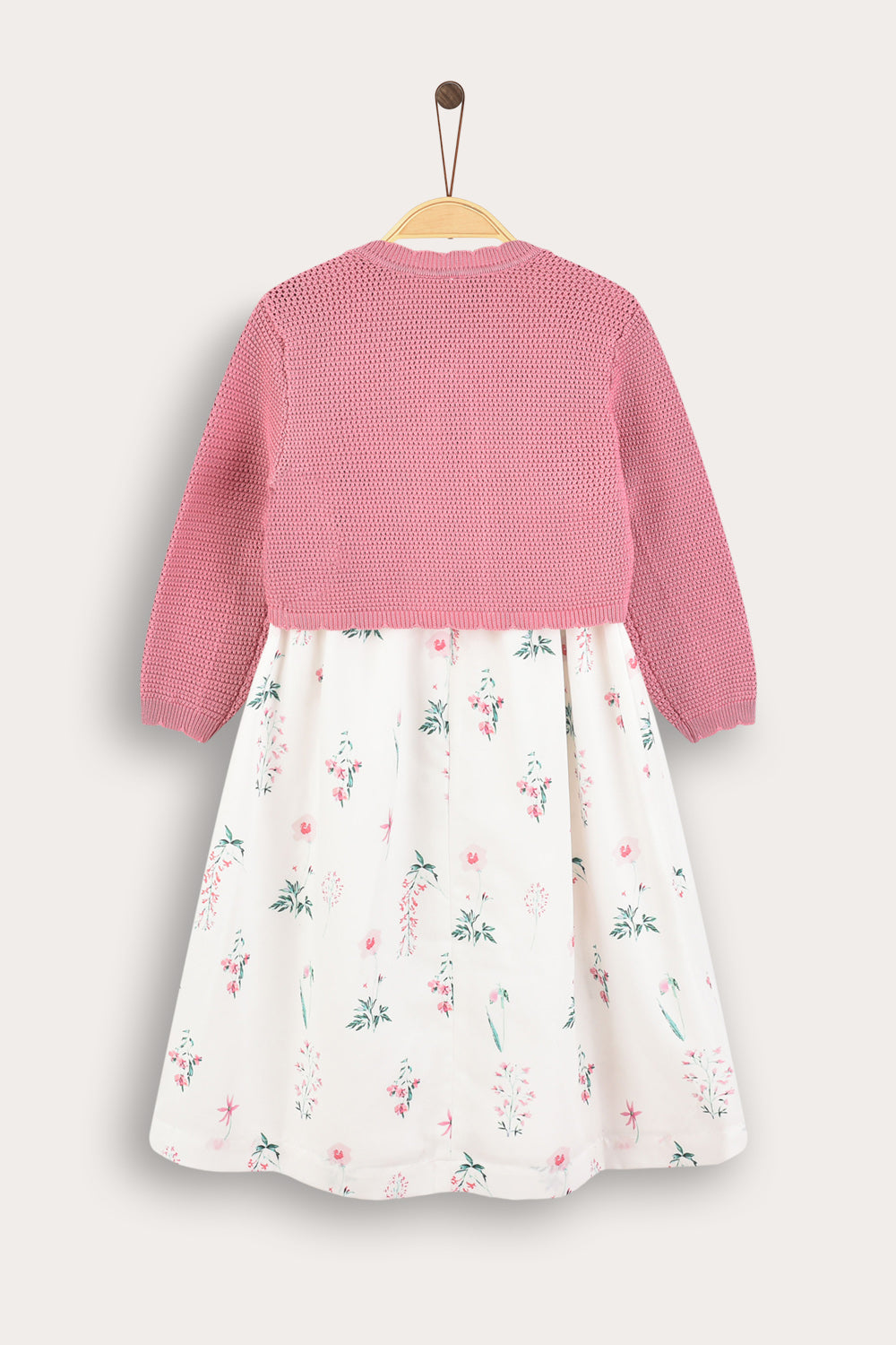 Vestido con cárdigan integrado