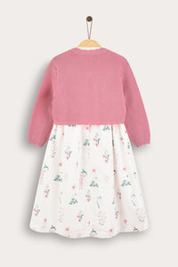 Vestido con cárdigan integrado