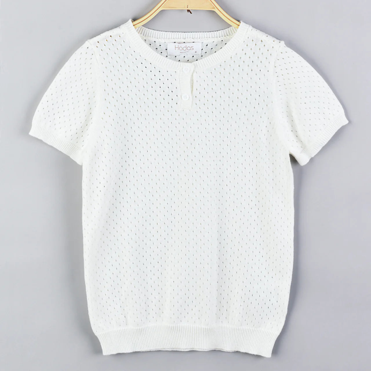 Playera Blanca Tejida